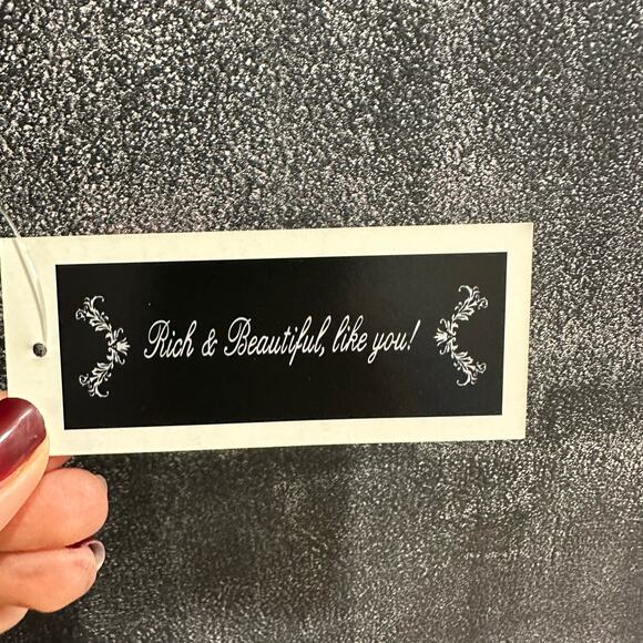 NEW RNB Dress Black Lace Embroidery Overlay Stretchy Lined Size Large - Picture 5 of 9